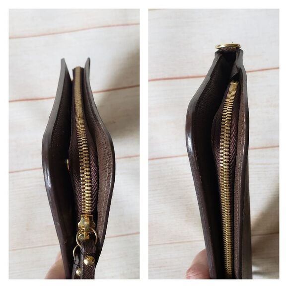 Louis Vuitton Large Damier Brown Wallet Entrupy Authentication included - Picture 9 of 16